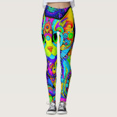 Leuke Catnip Stoned Tomcat All-Over-Print Leggings (Voorkant)