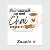Leuke Chai Puns en Chai opnieuw Sticker (Vel)