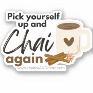 Leuke Chai Puns en Chai opnieuw Sticker