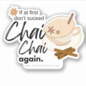 Leuke Chai Puns en Quote Sticker (Voorkant)