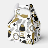 Leuke champagne patroon partij gunst doos bedankdoosjes (Achterkant)