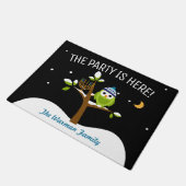 Leuke Chanoeka Uil & Menorah Party Deurmat (Schuin)