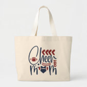 leuke Cheer Mam-woordkunst Grote Tote Bag (Voorkant)