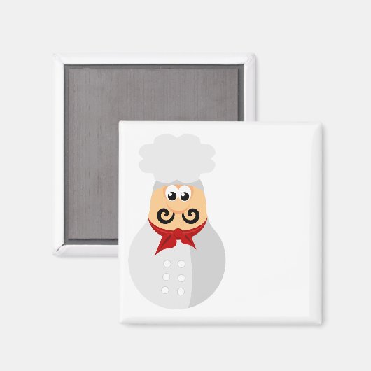 Leuke Chef Magnet voor het personaliseren (Voorkant / Achterkant)