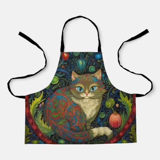 Leuke Cheshire Cat art nouveau stijl Schort (Voorkant)