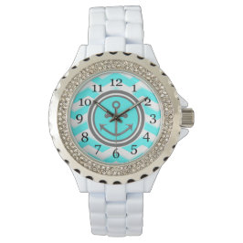 Leuke Chevron Anker Glimlach Horloge