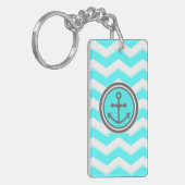 Leuke Chevron Anker Glimlach Sleutelhanger (Voorkant Links)