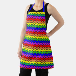 Leuke Chevron Regenboog Kleurrijk Schort