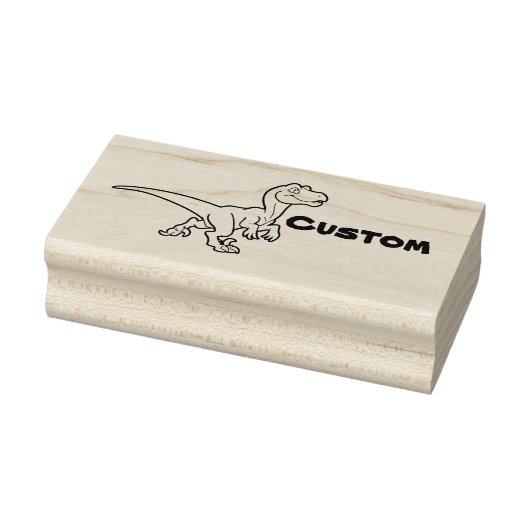 Leuke chibi raptor 082018 rubberstempel (Stempel)