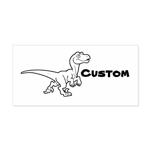 Leuke chibi raptor 082018 rubberstempel (Afrduk)