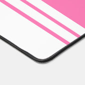 Leuke Chic Bright Pink White Edge Racing Stripes Bureaumat (Hoek)