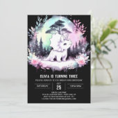 Leuke Chic Triceratops Verjaardag Kaart (Staand voorkant)