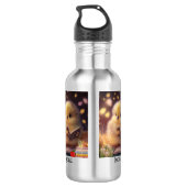Leuke Chick Book Lover Gepersonaliseerde Naam Waterfles (Achterkant)