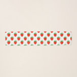 Leuke chiffon sjaal met rode aardbei print<br><div class="desc">Leuke chiffon sjaal met rode aardbei print patroon. Aangepaste sjaal voor hals,  haar of hoofd. Leuke mode accessoire voor vrouwen die houden van aardbeien. Patroon kan groter of kleiner worden gemaakt.</div>