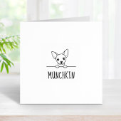 Leuke Chihuahua Hond Aangepaste Naam Rubberstempel