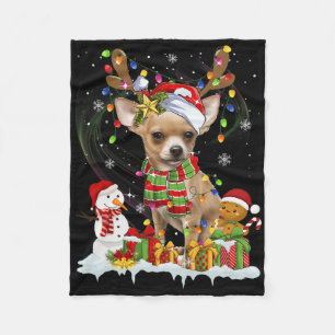 Leuke Chihuahua Kerstmis Lelijke Hond Sinterklaas Fleece Deken