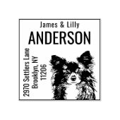 Leuke Chihuahua retouradres Rubberstempel (Afrduk)