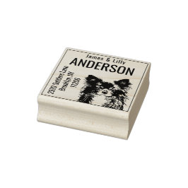 Leuke Chihuahua retouradres Rubberstempel