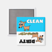 Leuke Chihuahua Schoon/Vuile Vaatwasser Magneet (Voorkant / Achterkant)