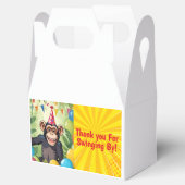 Leuke Chimpanzee Kind Wild Oerwoud Monkey Verjaard Bedankdoosjes (Geopend)