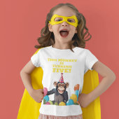 Leuke Chimpanzee Kind Wild Oerwoud Verjaardag T-shirt