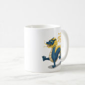 Leuke Chinese Zodiac Dragon "Fortune" Wit Koffiemok (Voorkant rechts)