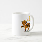 Leuke Chinese Zodiac Tiger "Fortune" Wit Koffiemok (Voorkant rechts)