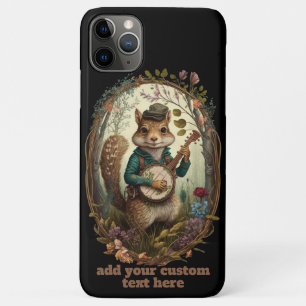 Leuke Chipmunk Banjo Wildflower Cottagecore Custom Case-Mate iPhone Case