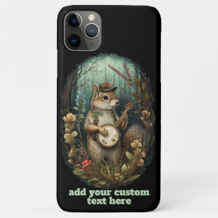 Leuke Chipmunk Banjo Wildflower Cottagecore Custom Case-Mate iPhone Case