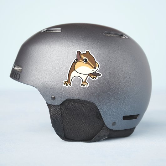 Leuke Chippy Chipmunk Sticker! クールなシマリス の ス テ ッ カ  Sticker (Helm Zijkant)