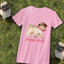 Leuke chique pug whimsy in rode boog stropdas hond