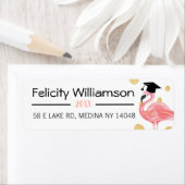 Leuke chique Schattigee trendy roze flamingo afstu Etiket (Insitu)