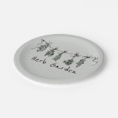 Leuke chique tuin kruiden papieren bordje (Gekanteld)