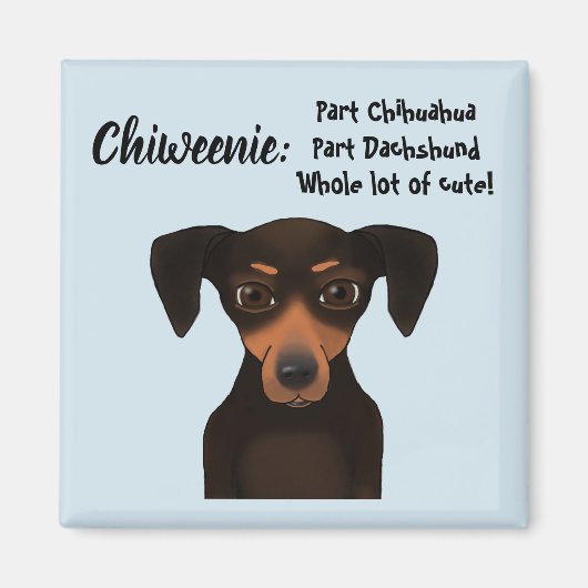 Leuke Chiweenie Appreciation Chihuahua Dachshund Magneet (Voorkant)