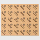 Leuke chocolade chip cookie Verjaardags inpakpapie Cadeaupapier (Vlak)