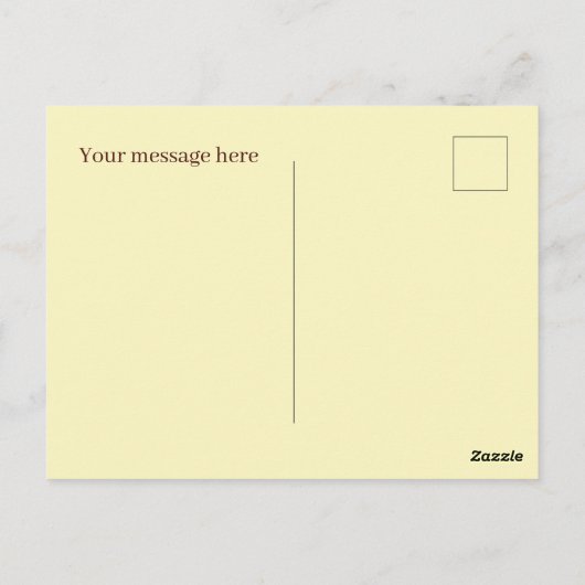 Leuke chocolade chip voeg bericht toe briefkaart (Achterkant)