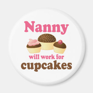 Leuke Chocolade Cupcake Beroep Nanny Magneet