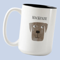 Leuke chocolade Labrado Retriever hond gepersonali