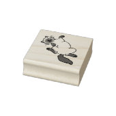 Leuke chocolade punt Siamese kat Rubberstempel (Stempel)