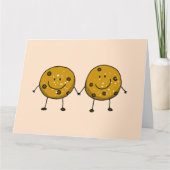 Leuke Chocolate Chip Cookie Vrienden Kaart (Voorkant)