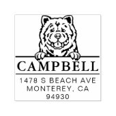 Leuke Chow Chow Custom Hond Adres Stempel (Design)