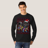 Leuke Chow Chow Kerstverlichting Lelijke trui Chow T-shirt (Voorkant volledig)