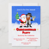 Leuke Chrismukkah-feest van Kerstman ontmoet de Ra Kaart (Voorkant)