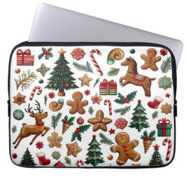 Leuke Christmas Electronics Bag Laptop Sleeve