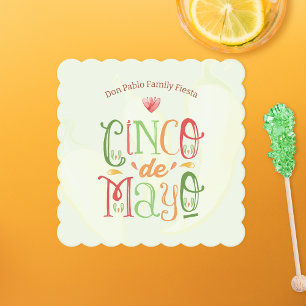 Leuke Cinco de Mayo-feestje Kartonnen Onderzetters