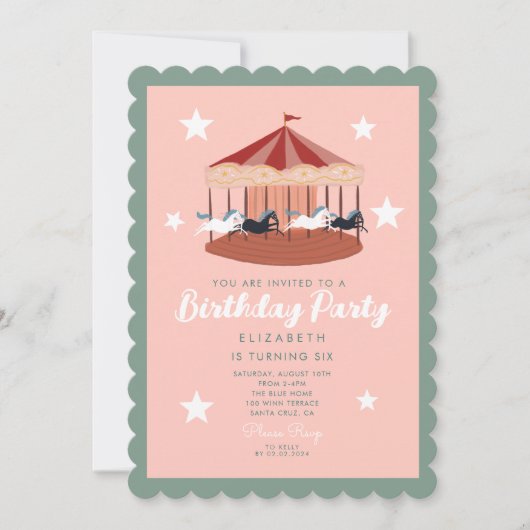 Leuke Circus Carnaval Festival Verjaardag Kaart (Voorkant)