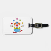 Leuke circus clown jongleren ballen bagagelabel (Voorkant horizontaal)