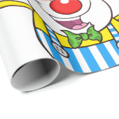 Leuke circus clown jongleren ballen cadeaupapier (Rol Hoek)