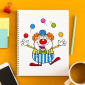 Leuke circus clown jongleren ballen planner