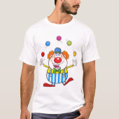 Leuke circus clown jongleren ballen t-shirt (Voorkant)